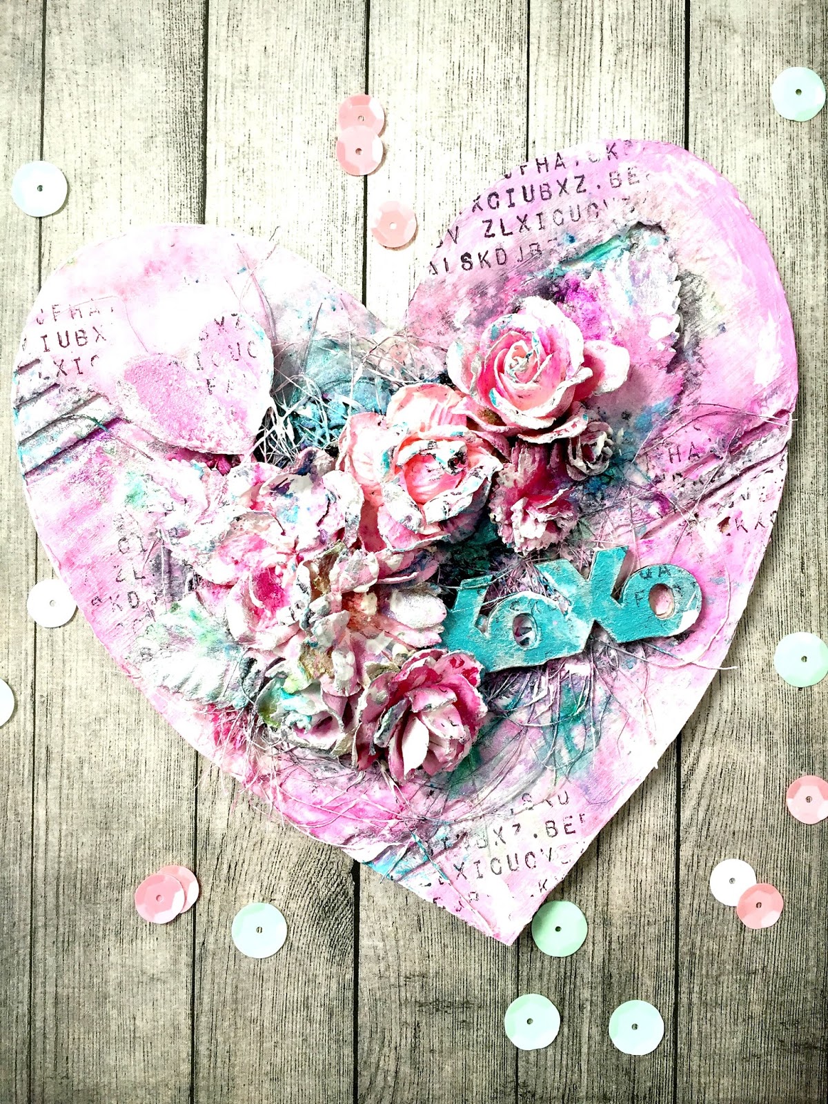 Lovely Heart in Candy Colours