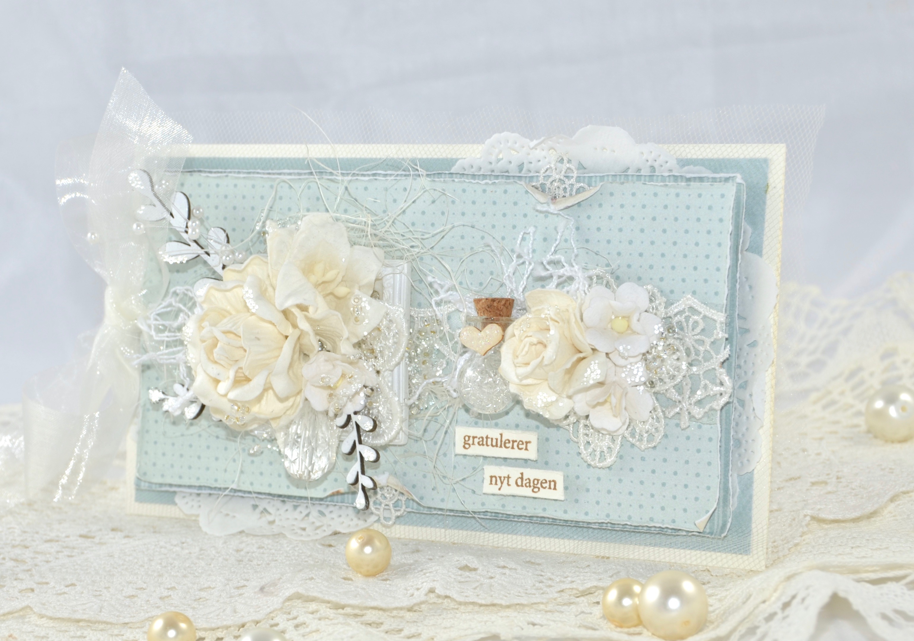 BABY BLUE WEDDING CARD