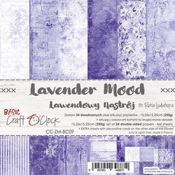 Scrapbooking Craft Papier Set 15x15 - Craft o'clock - Lavender Mood