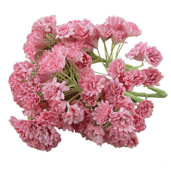 100 BABY PINK MULBERRY PAPER GYPSOPHILA FLOWERS