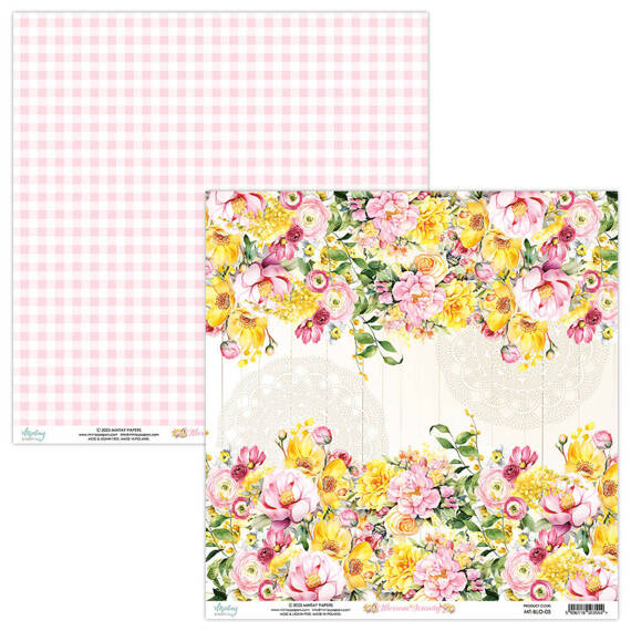 30x30 scrapbooking paper - Mintay - Blossom Serenity 05