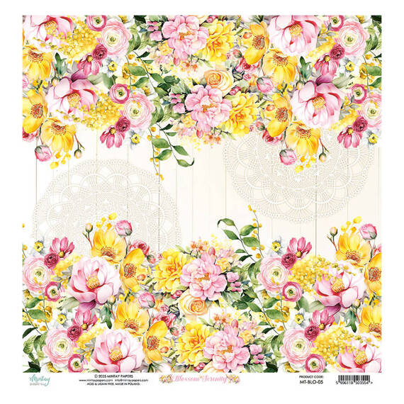 30x30 scrapbooking paper - Mintay - Blossom Serenity 05