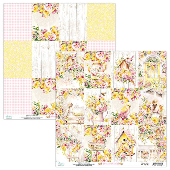 30x30 scrapbooking paper - Mintay - Blossom Serenity 06