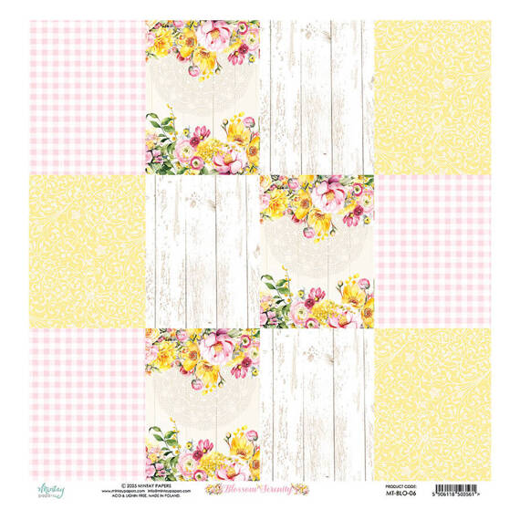 30x30 scrapbooking paper - Mintay - Blossom Serenity 06