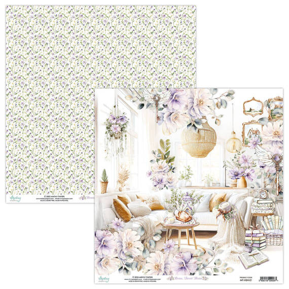 30x30 scrapbooking paper - Mintay - Home, Sweet Home 01