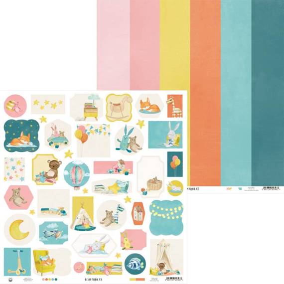 30x30cm double sided scrapbooking paper - P13 - Good Night 06