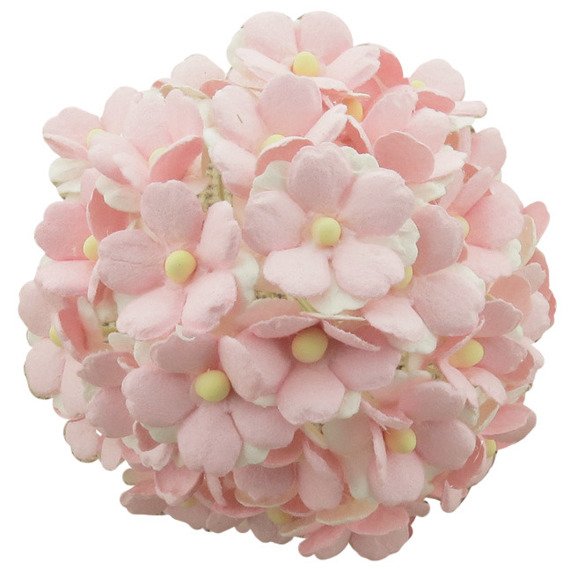 50 2-TONE BABY PINK MULBERRY PAPER SWEETHEART BLOSSOM FLOWERS