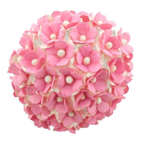 50 2-TONE PINK MULBERRY PAPER SWEETHEART BLOSSOM FLOWERS
