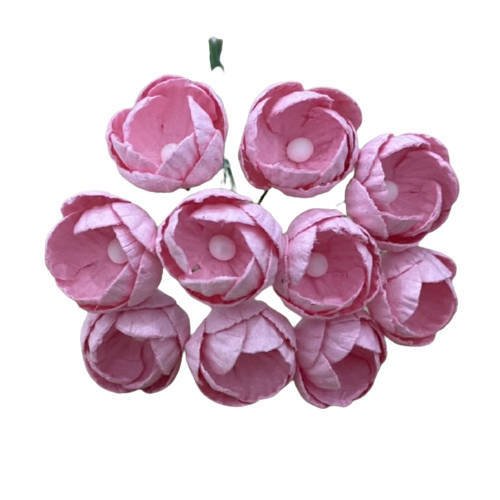 50 BABY PINK MULBERRY PAPER BUTTERCUPS