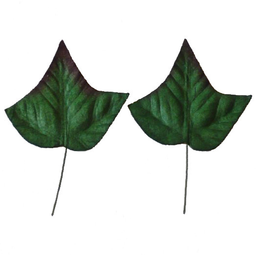 50 GREEN MULBERRY PAPER IVY LEAVES - 35mm (1⅜")