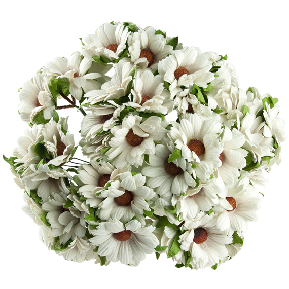 50 WHITE MULBERRY PAPER CHRYSANTHEMUMS