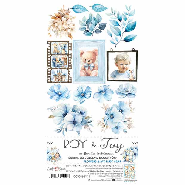 Boy &amp; Toy - Craft o'clock - accessory set - Flowers