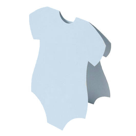 Card base - Baby bodysuit - blue - 14,7 x 18,2 cm