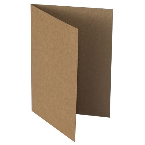 Card base - C6 - horizontal - 11,4x16,2 - brown kraft