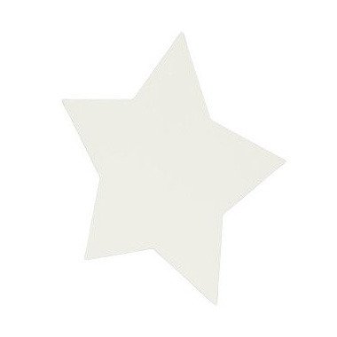 Card base - Star - cream - 16,5 x 16,5 cm