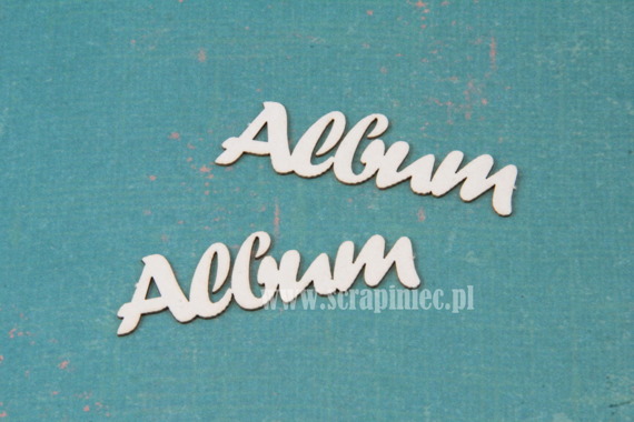 Chipboard - Album lettering - 10 pcs