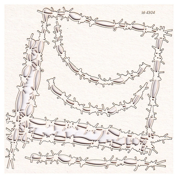 Chipboard - Barbwire Set 