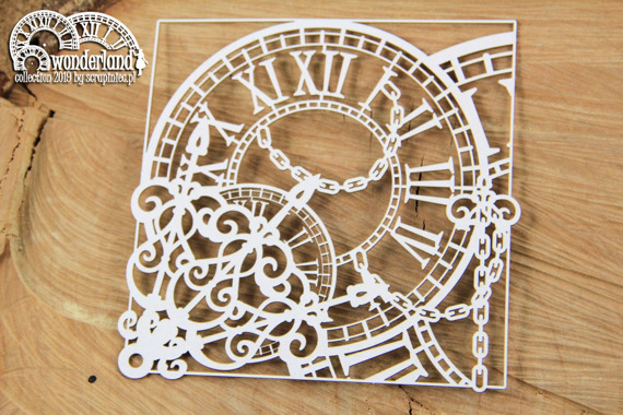 Chipboard - Clocks 02- Alice in Wonderland