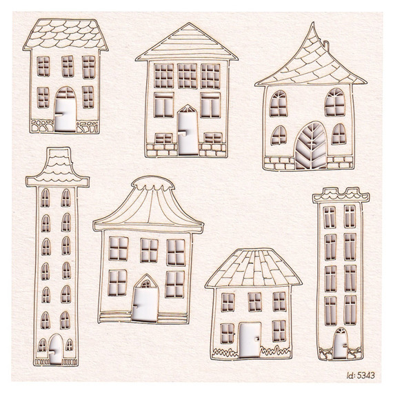 Chipboard Cosy houses - Just Chillin 