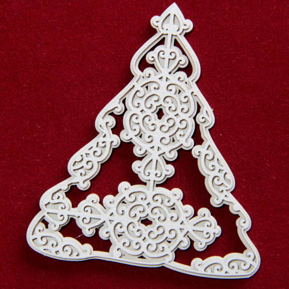 Chipboard Die Cut 2-layer large Christmas tree - Idea d'oro SC