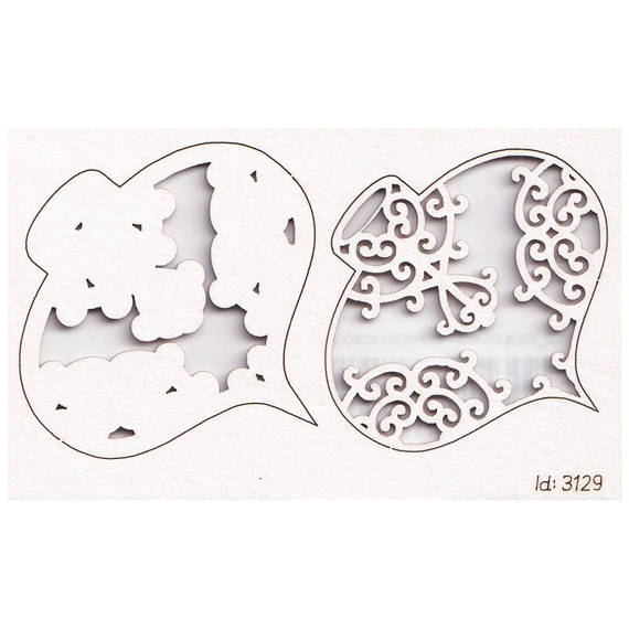 Chipboard Die Cut 2-layer sopelek 01 - Idea d'oro SC