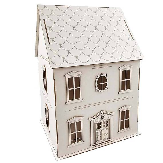 Chipboard Die Cut - Family house 3D - Family house 3D - Scrapiniec