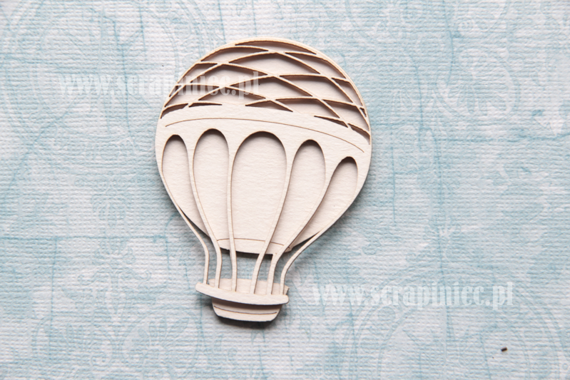 Chipboard Flying Balloon - 2 layers 