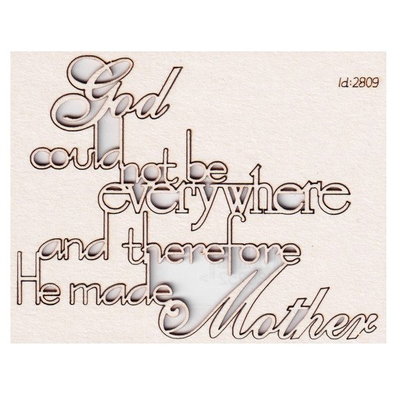 Chipboard - God made Mother - basic version - Scrapiniec