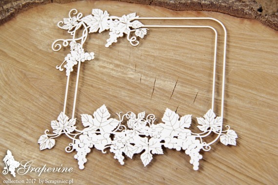 Chipboard - Grapevine - rectangle frame 02