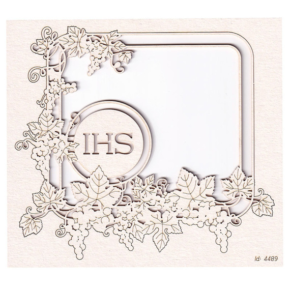 Chipboard - Grapevine - rectangle frame 03 