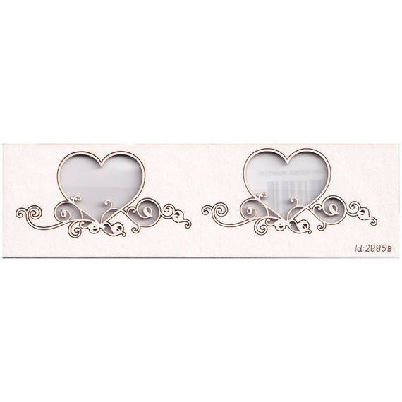 Chipboard Hearts  01 - Park Avenue hearts 01, size small