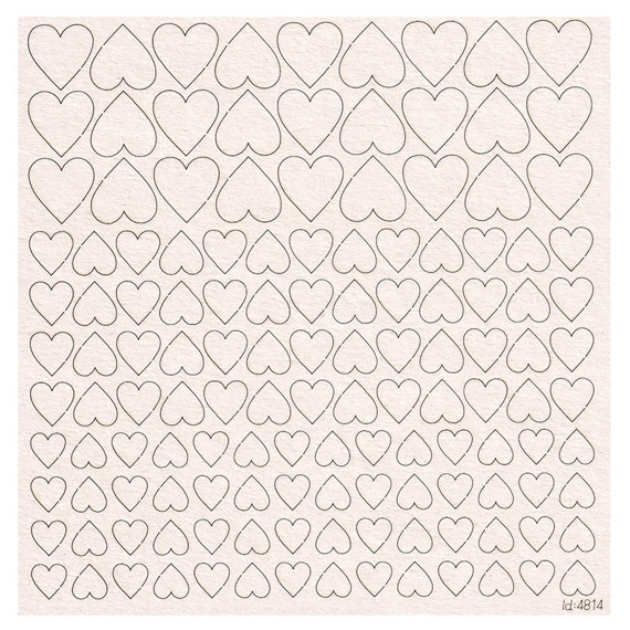 Chipboard - Hearts - Confetti 