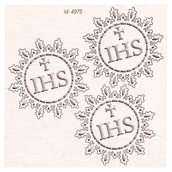 Chipboard - Host small 01- Tatting Communion