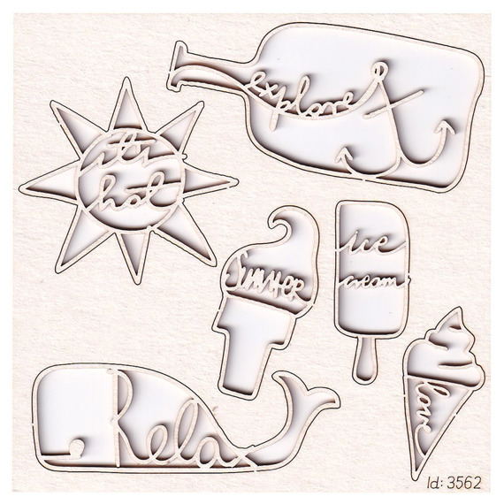 Chipboard Ice cream - Whalecome Summer