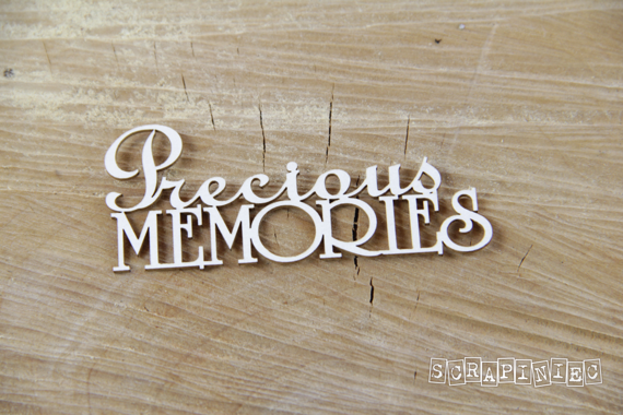 Chipboard Lettering Precious MEMORIES