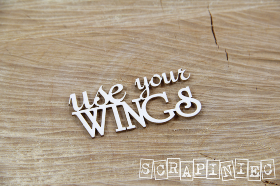 Chipboard Lettering Use Your Wings 