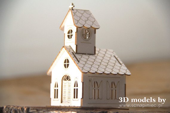 Chipboard - Mini church - 3D