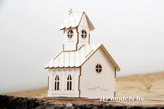 Chipboard - Mini church - 3D