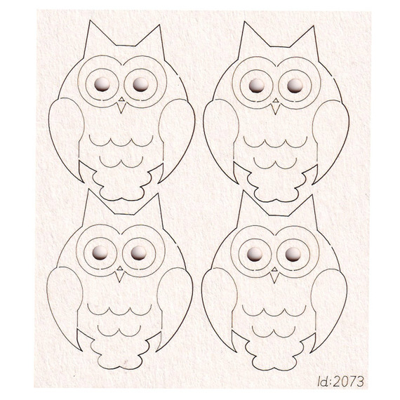 Chipboard Owl 