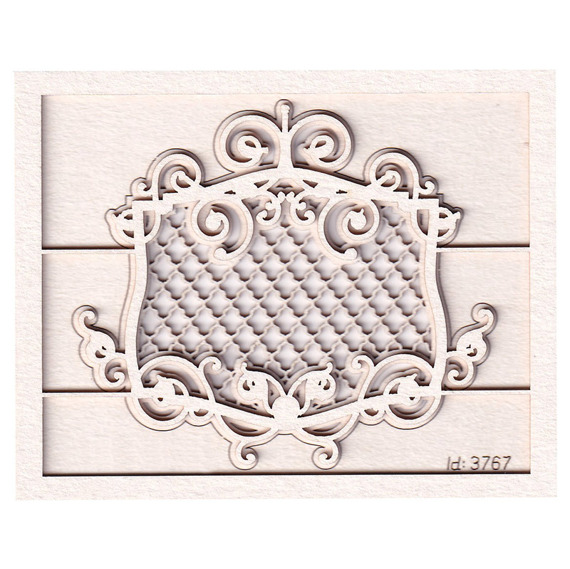 Chipboard Royal decor - small with a frame 