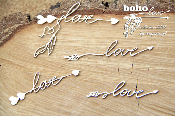 Chipboard - Small Arrows 01 - Boho Love 