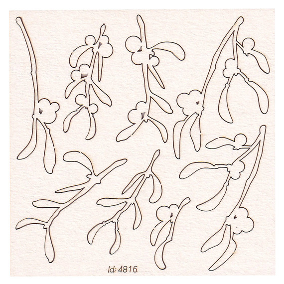 Chipboard - Small mistletoe twigs - Mistletoe 