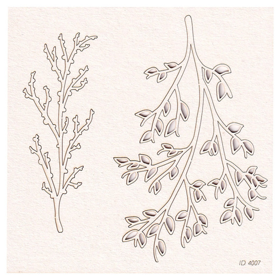Chipboard - Spring Prodigy - Big Branches 02 
