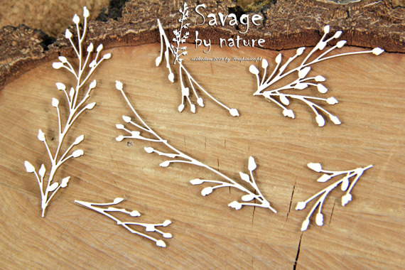Chipboard branches small 03 - Savage by Nature