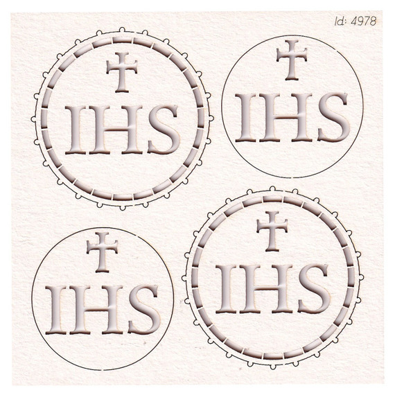 Chipboard - host small - 2 layers - Tatting Communion