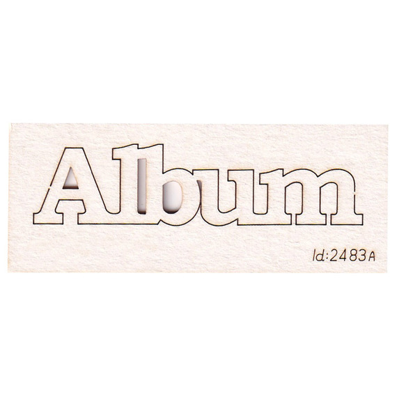 Chipboard lettering Album 