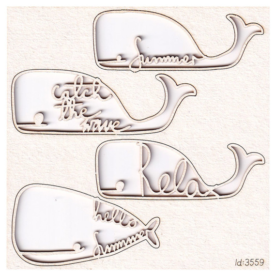Chipboard whales - Whalecome Summer 