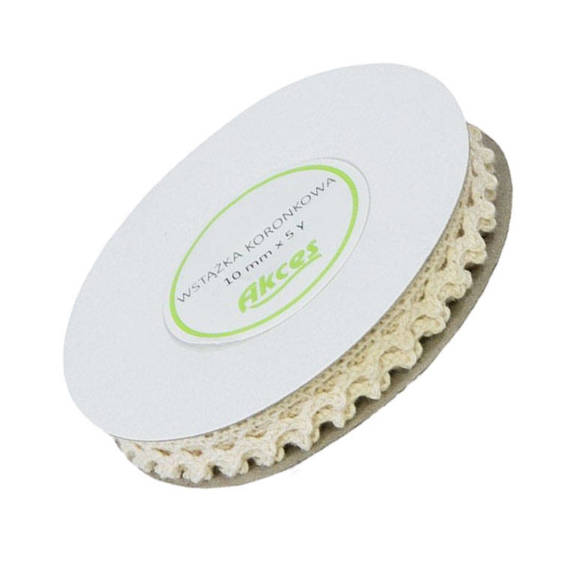 Cotton lace cream 10mm x 4,55m