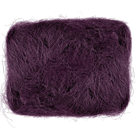 Decoration sisal fiber - aubergine
