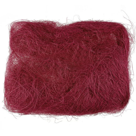Decoration sisal fiber - burgundy